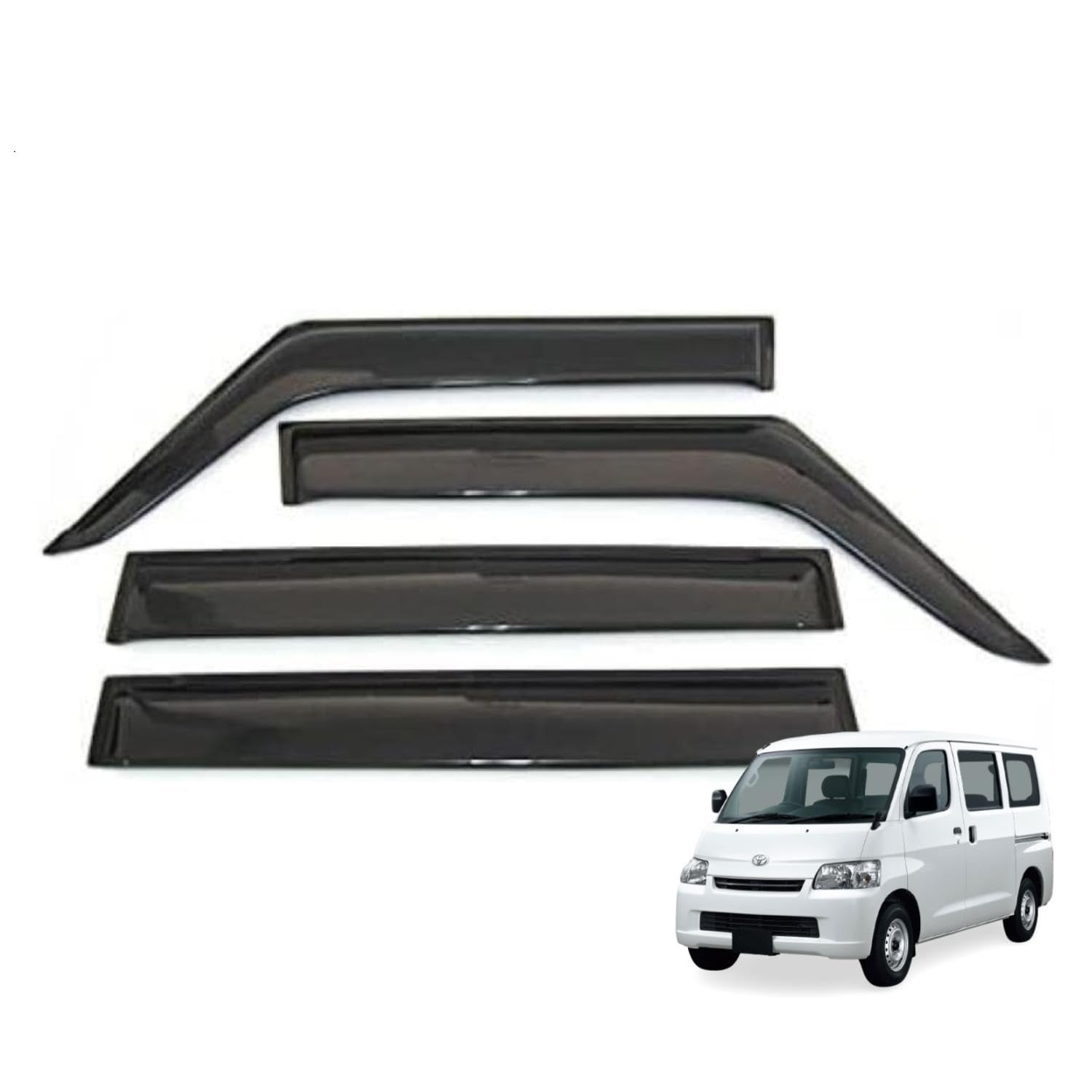 トヨタ　タウンエース／ライトエース　サイドバイザー　一台分　新品‼️ Amazon | MOTOR POWER タウンエースバン S402M S412M S403M S413M H20